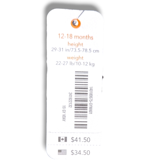 Gymboree Girls 12-18m White Polkadot Dyed Indigo Blue Jeans - Picture 8 of 8